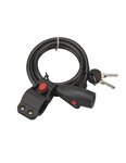 THIRARD - Antivol à clé Twisty  câble acier  vélo  8mmx1.5m  2 clés - THIRARD