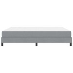 vidaXL Lit à ressorts avec matelas Gris clair 180 x 200 cm tissu