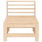 vidaXL Canapés centraux de jardin 2 Pièces bois de pin massif