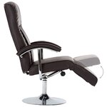 vidaXL Fauteuil TV marron similicuir