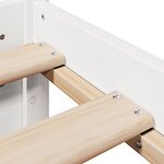 vidaXL Cadre de lit avec tête de lit sans matelas blanc 120x200 cm