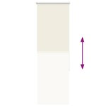 vidaXL Store enrouleur occultant blanc cassé 45x175cm largeur du tissu