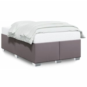 vidaXL Cadre de lit sans matelas gris 120x190 cm similicuir