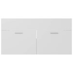 vidaXL Ensemble de meubles de salle de bain 2Pièces blanc bois ingénierie