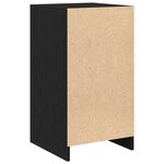 Buffet vidaXL Noir Chêne 40x41x75 cm Bois d'ingénierie