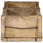 vidaXL Plateau 4 Pièces Marron 57 x 15 x 9 cm Bois Recyclé Solide