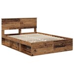 vidaXL Cadre de lit Bois ancien 150 x 200 cm Bois d'ingénierie