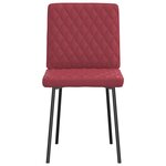 vidaXL Chaises à manger lot de 2 rouge bordeaux similicuir
