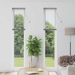 vidaXL Store de Fenêtre avec des rideaux Autre Argenté 80 x 130 cm Aluminium