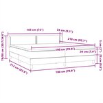 vidaXL Sommier à lattes de lit avec matelas rose 180x210 cm velours