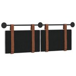 vidaXL Tête de lit suspendue Uni Blanc 150 x 55 x 5 cm PU antique