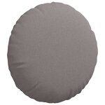 vidaXL Coussins de siège 2 Pièces Taupe Ø80 x 29 cm tissu