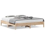 vidaXL Cadre de lit sans matelas 180x200 cm bois massif de pin