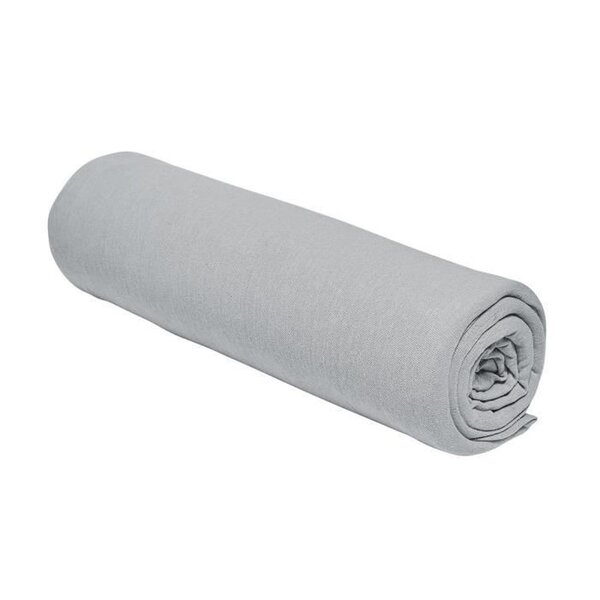 Drap housse - 90 x 190+25 cm jersey - Acier