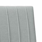 vidaXL Tête de lit capitonnée Gris clair 80 cm Pin massif