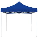 vidaXL Tente de réception pliable Aluminium 2 x 2 m Bleu