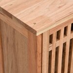 vidaXL Ensemble de meubles de salle de bain 4 Pièces Bois massif de noyer