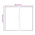 vidaXL Couverture pour plantes Transparent 6 x 8 m PE
