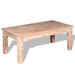 Vidaxl table basse bois d'acacia 110 x 60 x 45 cm