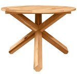 vidaXL Ensemble de salle à manger pour jardin 3 Pièces Marron