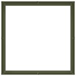 vidaXL Jardinière vert olive 100x100x30 cm acier