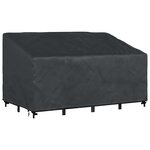 vidaXL Housse de banc de jardin Noir 160 x 100 x 61 / 89 cm Tissu 420D