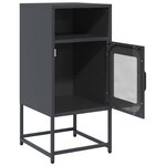 vidaXL Table de chevet anthracite 36x39x78 cm acier laminé à froid