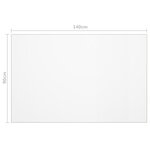vidaXL Protecteur de table transparent 140x90 cm 2 mm PVC