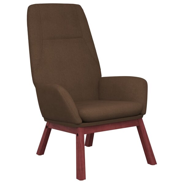 vidaXL Chaise de relaxation Marron Tissu
