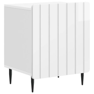 vidaXL Cabinet de chevet Blanc brillant 43 x 34 5 x 52 cm