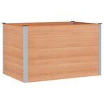 vidaXL Jardinière surélevée Marron 150 x 100 x 91 cm WPC et Aluminium