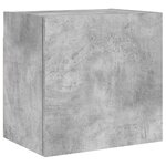 vidaXL Meuble TV mural gris béton 40 5x30x40 cm bois d'ingénierie
