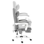 Chaise fauteuil siège de bureau informatique étude de massage tissu gris 02_0024011