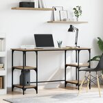 vidaXL Bureau Chêne artisanal 140 x 50 x 75 cm Bois d'ingénierie
