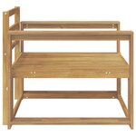vidaXL Sofa de milieu extérieur Bois d'Acacia Massif Blanc