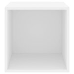vidaXL Armoires murales 2 Pièces Blanc 37x37x37 cm Bois d’ingénierie