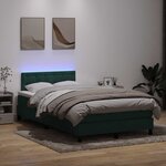 vidaXL Sommier à lattes de lit et matelas vert foncé 120x210cm velours