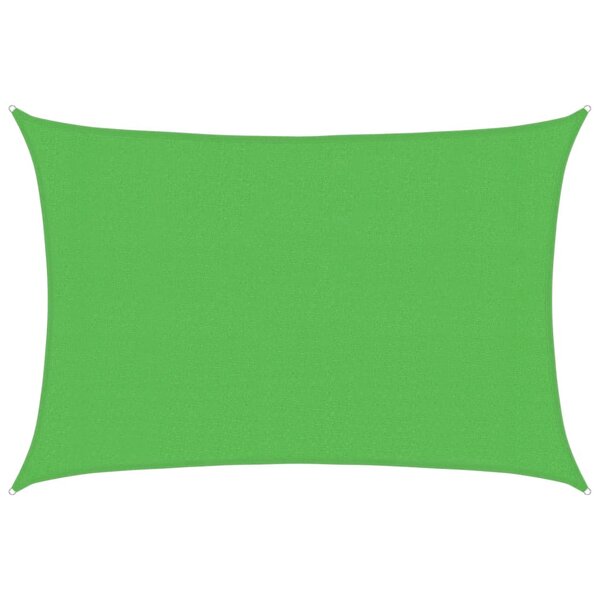 vidaXL Voile d'ombrage 160 g/m² Vert clair 3x5 m PEHD