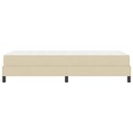 vidaXL Lit à ressorts avec matelas Crème 80 x 200 cm tissu
