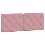 vidaXL Cadre de lit sans matelas rose 120x200 cm velours