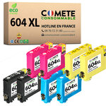 8 Cartouches 604 XL Epson Compatibles Comete, Entreprise Française