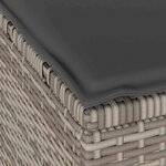vidaXL Ensemble de salle à manger pour jardin 4 Pièces Gris Poly rotin