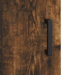 vidaXL Armoire murale chêne fumé 69 5x34x90 cm