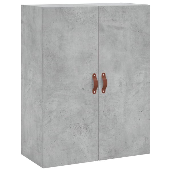 vidaXL Armoire murale gris béton 69 5x34x90 cm