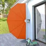vidaXL Auvent latéral pliable de terrasse Terre cuite 200 cm