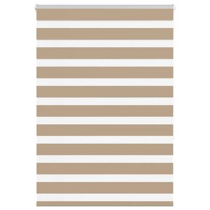 vidaXL Store zèbre marron sable largeur du tissu 100 9cm polyester