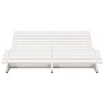 vidaXL Chaise longue blanc 205x110x31 5 cm bois massif de pin