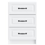 vidaXL Cabinet de chevet Blanc 43 x 41 x 63 5 cm Bois d'ingénierie