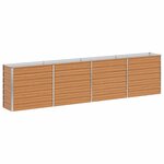 vidaXL Jardinière surélevée Marron Clair 320 x 40 x 77 cm