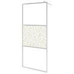 vidaXL Paroi de douche à l'italienne à verre ESG pierre 140x195 cm